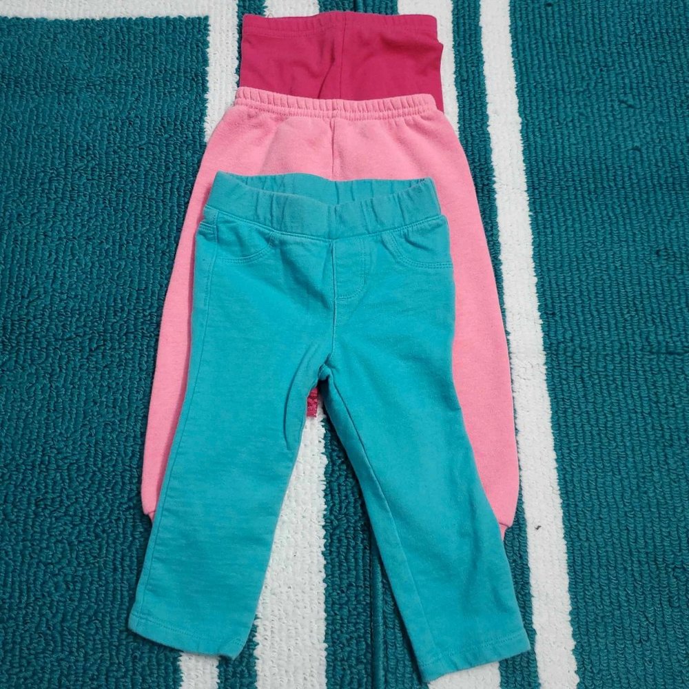 Granimals |Crazy 8 | Girls Infant Toddler Sweatpants Jogger | Pink Blue